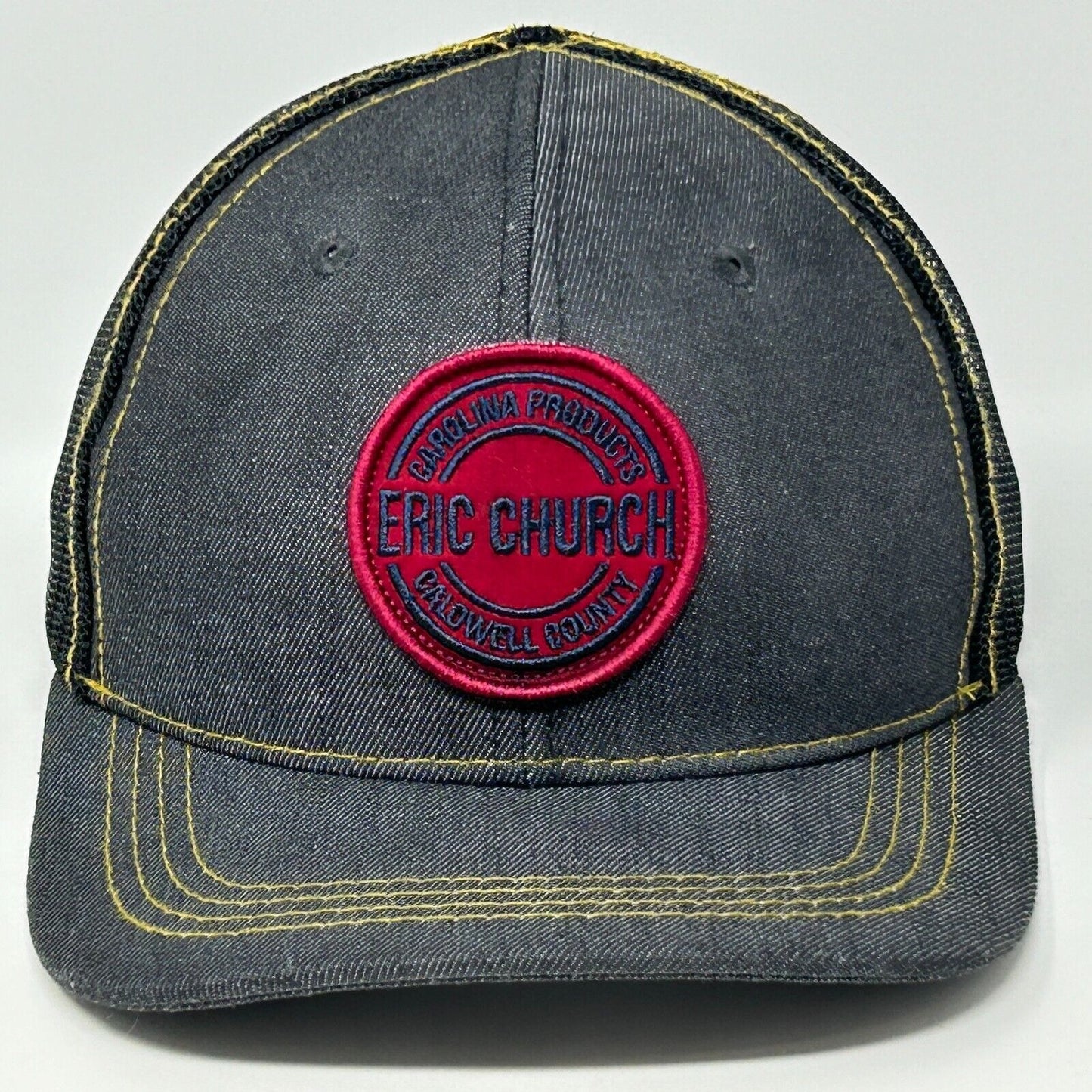 Gorra de béisbol con diseño de camionero de Eric Church, estilo country western, con cierre trasero de malla negra