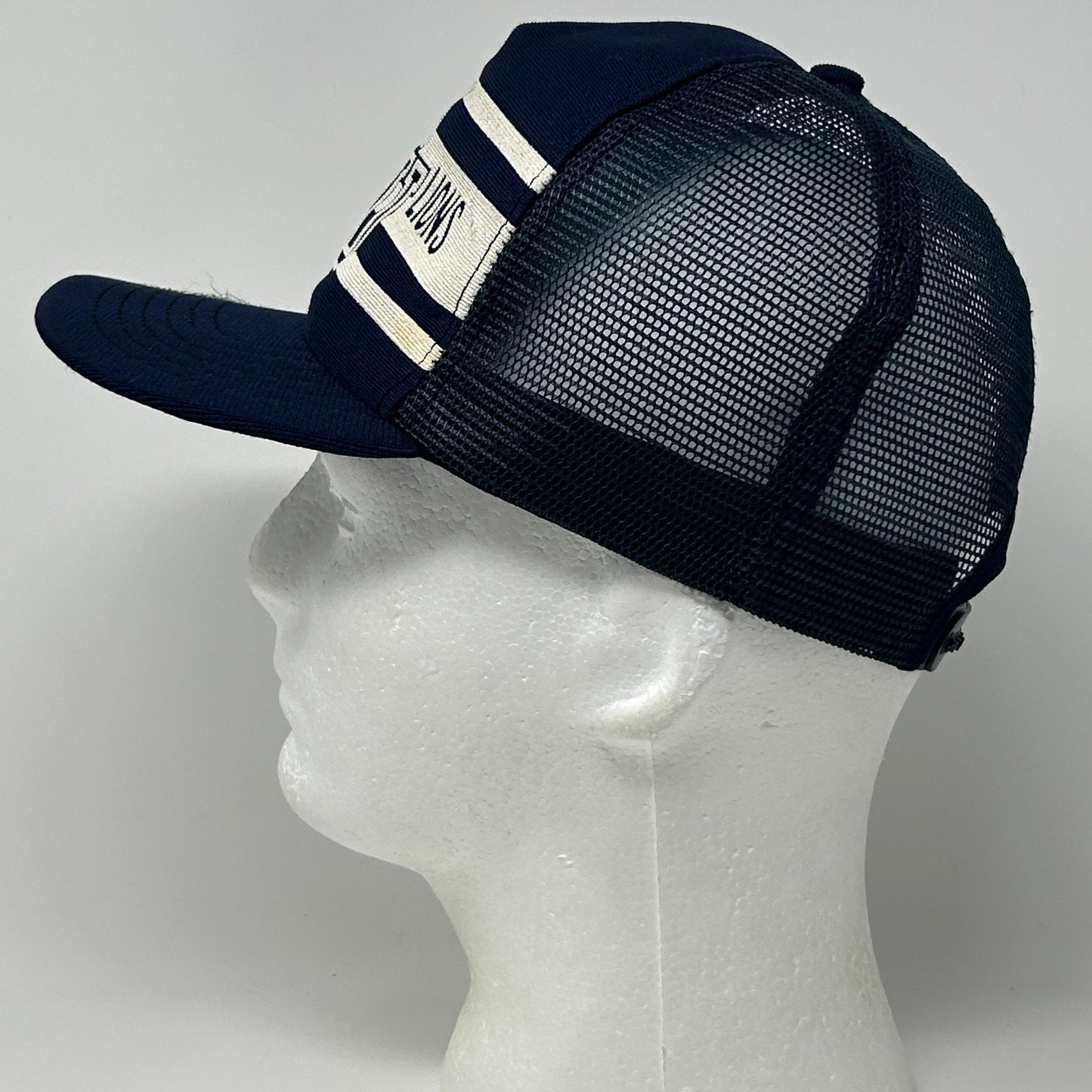 Vintage 80s Penn State Nittany Lions Trucker Hat Baseball Cap PSU Snapback Blue - Neon Vintage