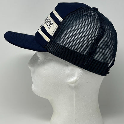 Vintage 80s Penn State Nittany Lions Trucker Hat Baseball Cap PSU Snapback Blue - Neon Vintage