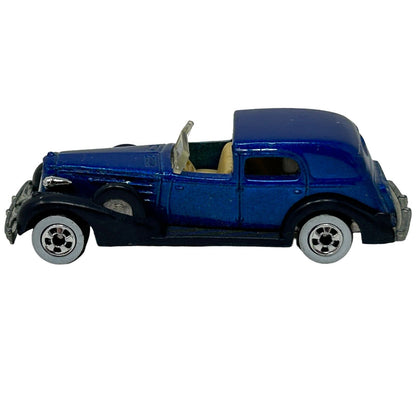 35 Classic Caddy Hot Wheels Diecast Car Blue Vintage 80s Cadillac Series 355
