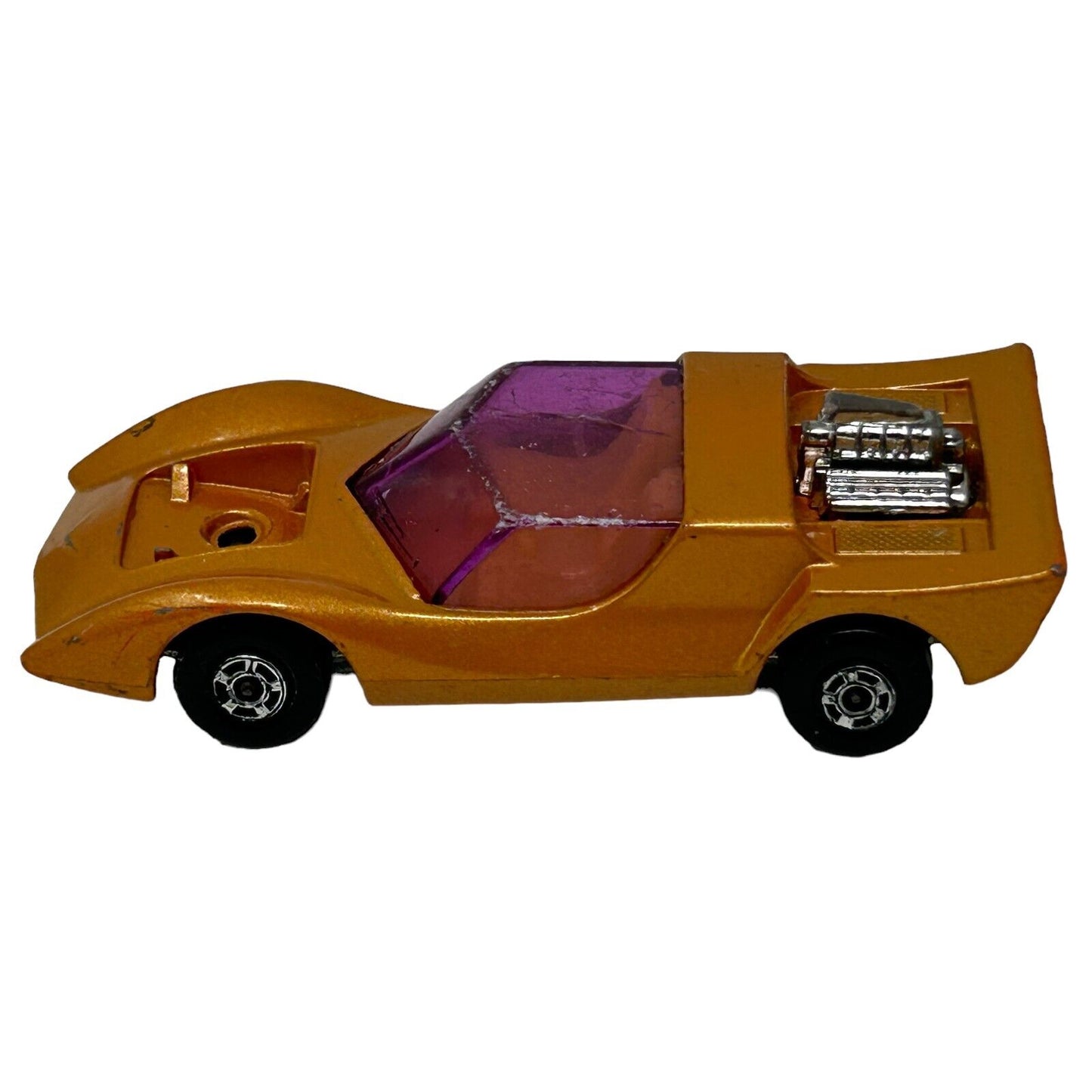 Gruesome Twosome Matchbox Diecast Car Vintage 70s Superfast Lesney Gold Orange 4