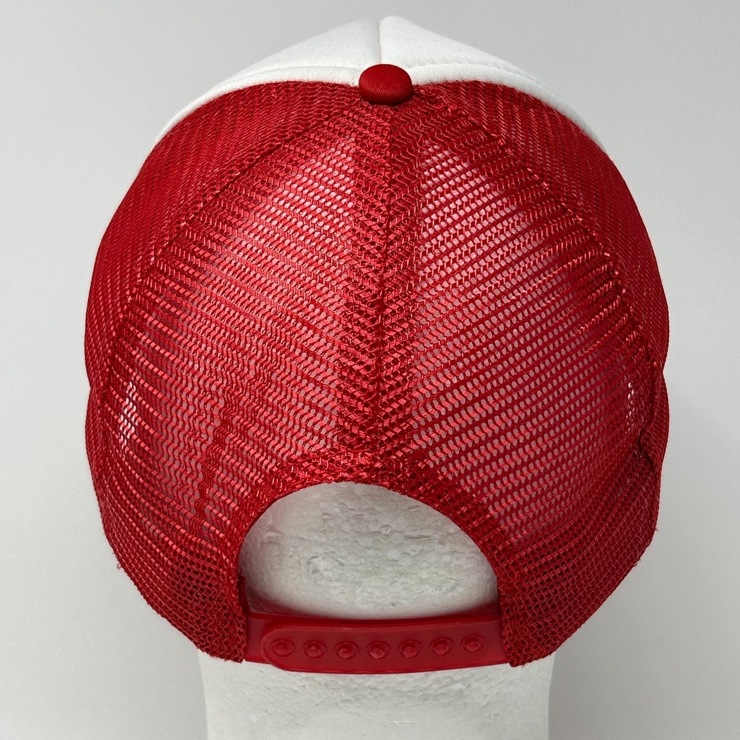 Vintage 80s San Diego Zoo Trucker Hat Baseball Cap Wild Animal Park Snapback Red