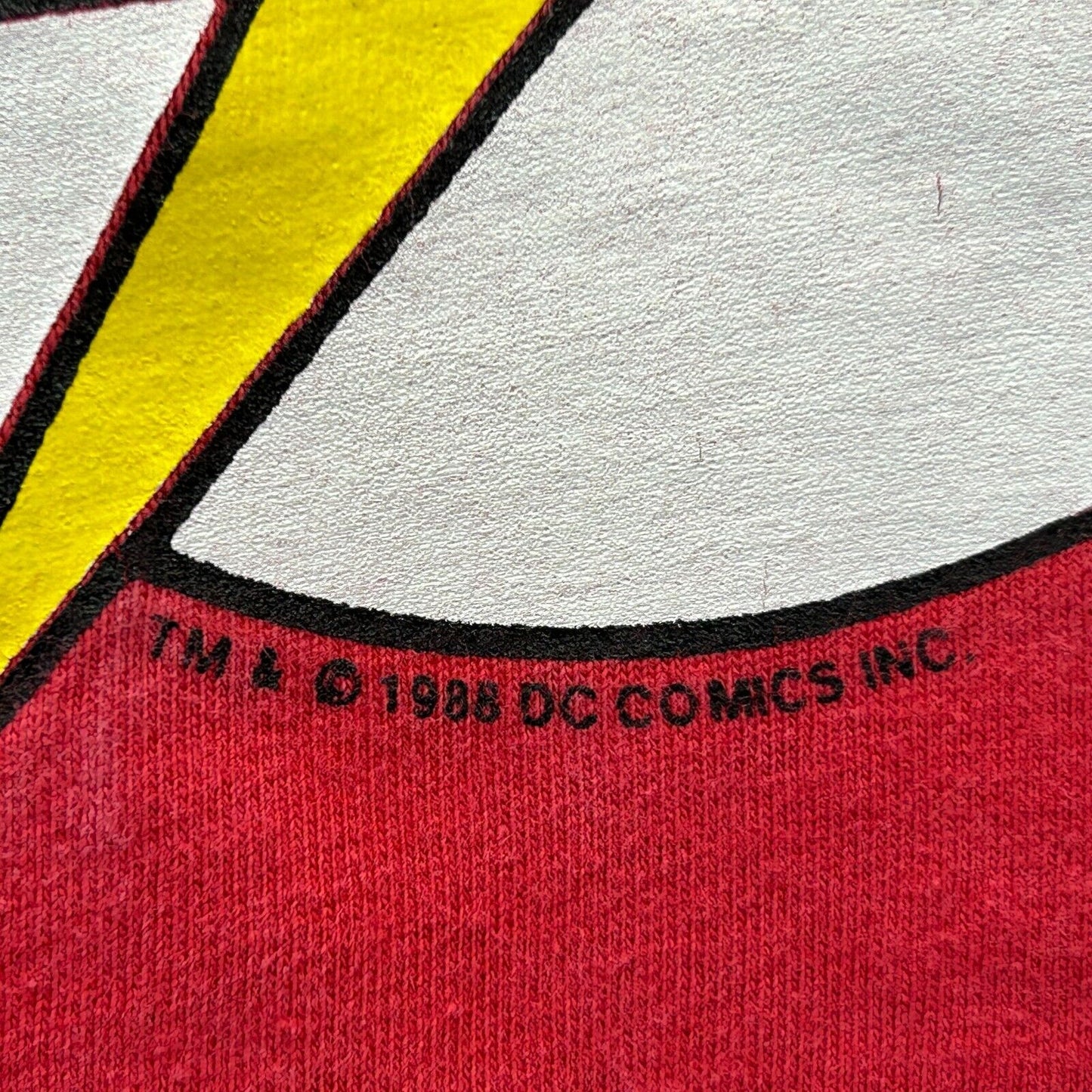 The Flash Logo Vintage 90s T Shirt XXL DC Comics Comic Book Long Sleeve Mens Red