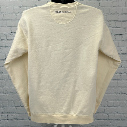 Velma Scooby Doo Sweatshirt Max Original Cartoon Crew Neck Ivory Unisex M Medium - Neon Vintage