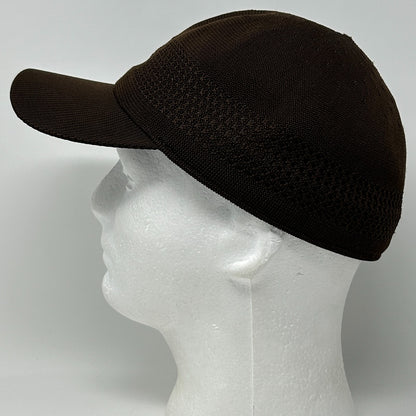 Kangol Tropic Ventair Spacecap Hat Baseball Cap Brown Flex Fitted Mens M Medium