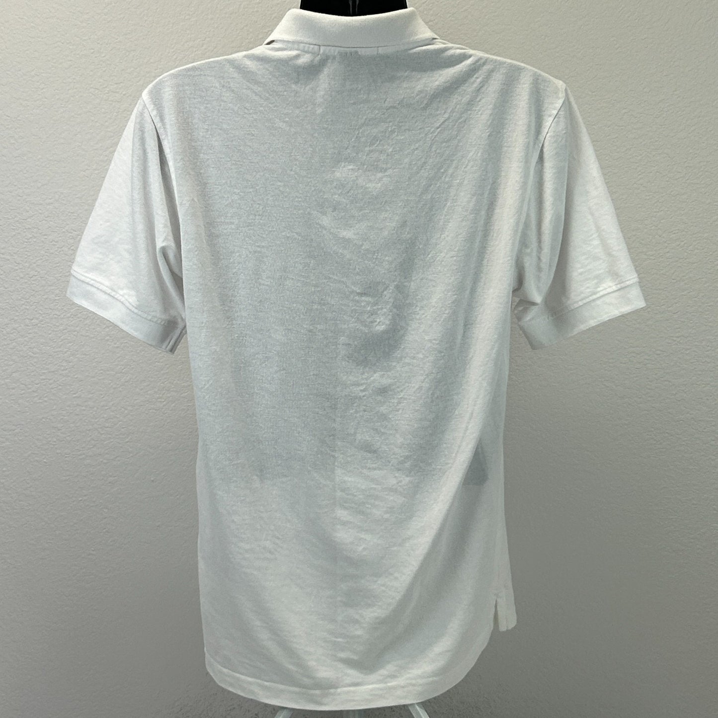 Vintage Y2Ks East Hill Video Polo Shirt Media Short Sleeve Pocket White M Medium