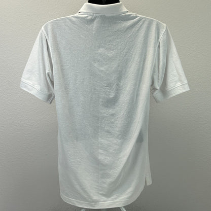 Vintage Y2Ks East Hill Video Polo Shirt Media Short Sleeve Pocket White M Medium