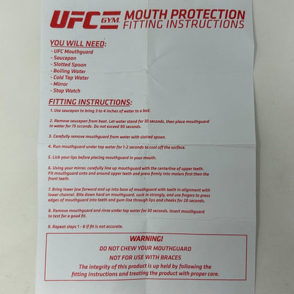 UFC Gym Mouth Protection Youth 10- Mouthguard Dental Guard Kids Boys Girls Black