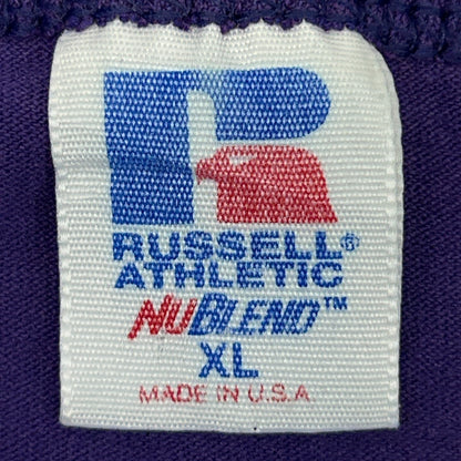 Vintage 90s Three Rivers Baseball T Shirt Short Sleeve USA Purple Tee XL X-Large