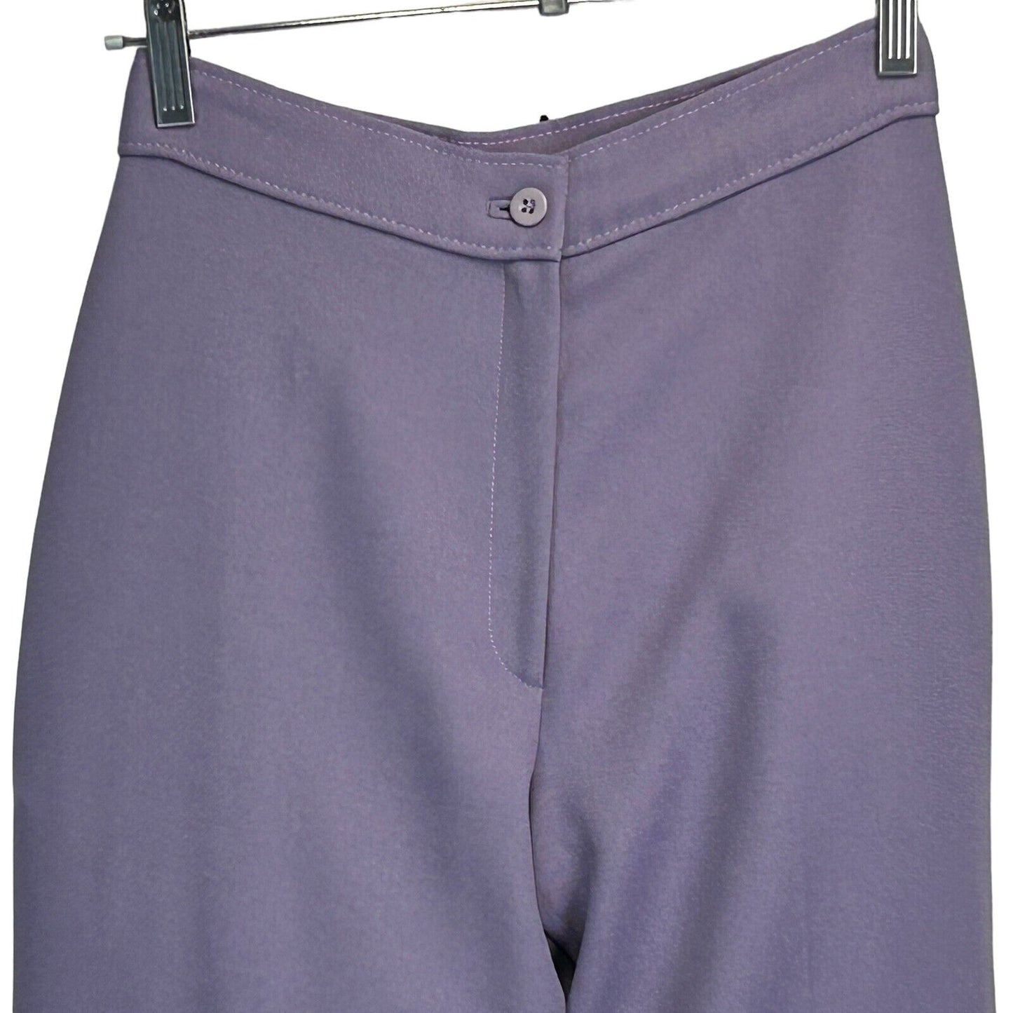 Vintage 60s Purple Womens Pants 1960s Polyester Size 24x29