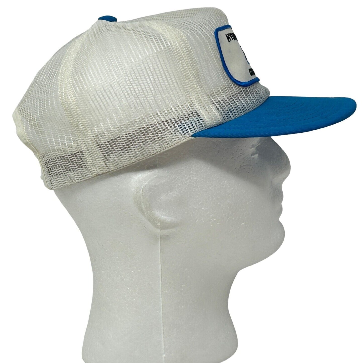 Hydro Conduit Corporation Vintage 90s Trucker Hat White Full Mesh Baseball Cap