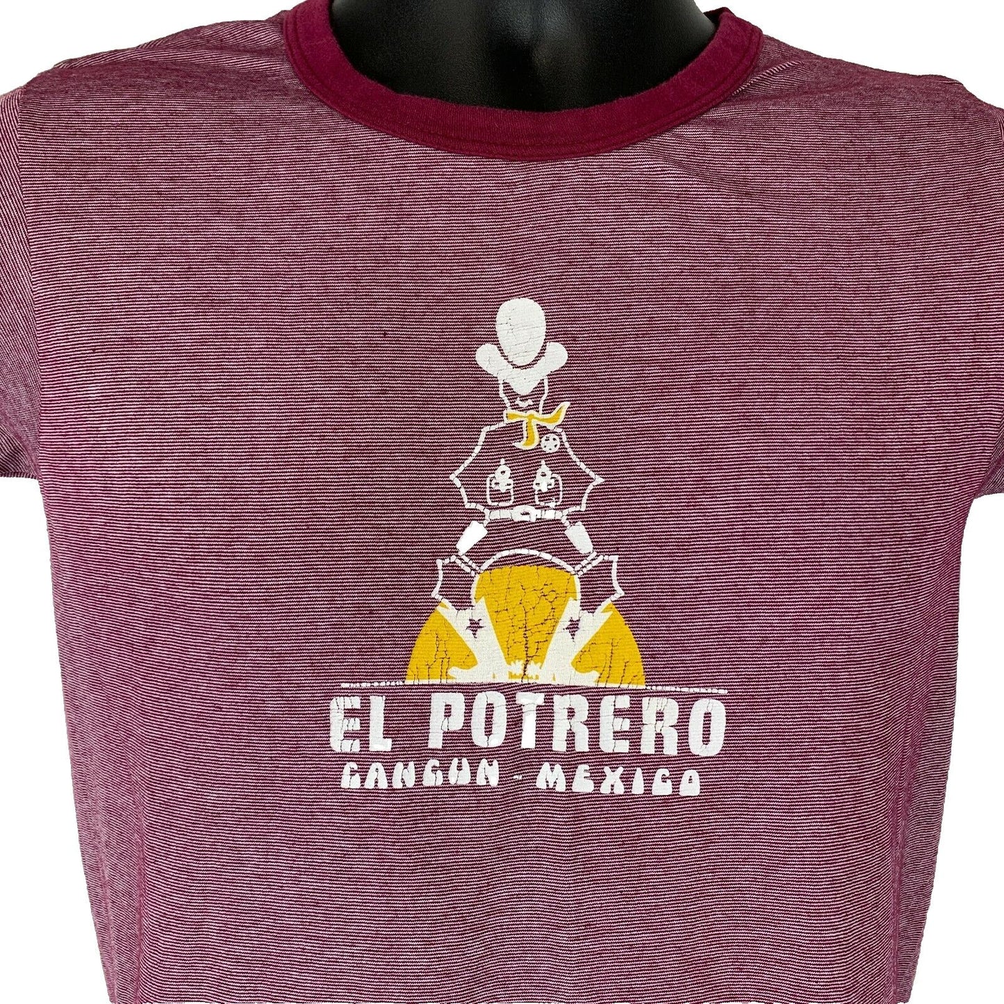 El Portero Cancun Mexico Vintage 70s 80s T Shirt Small Cowboy Red Graphic Tee