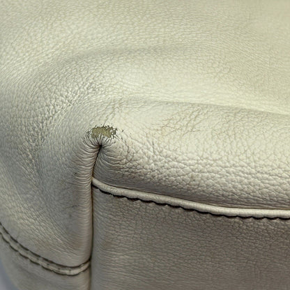 Bolso bandolera grande de piel granulada Keely de Fossil en color blanco hueso para mujer