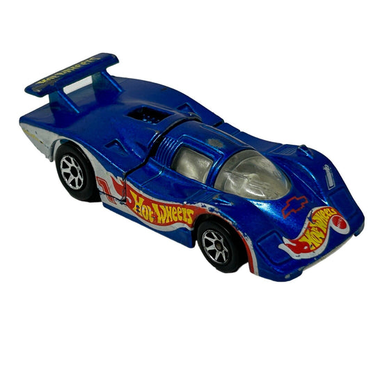 Sol-aire CX4 Hot Wheels Racing 1983 Collectible Diecast Car Blue Toy Vehicle 90s