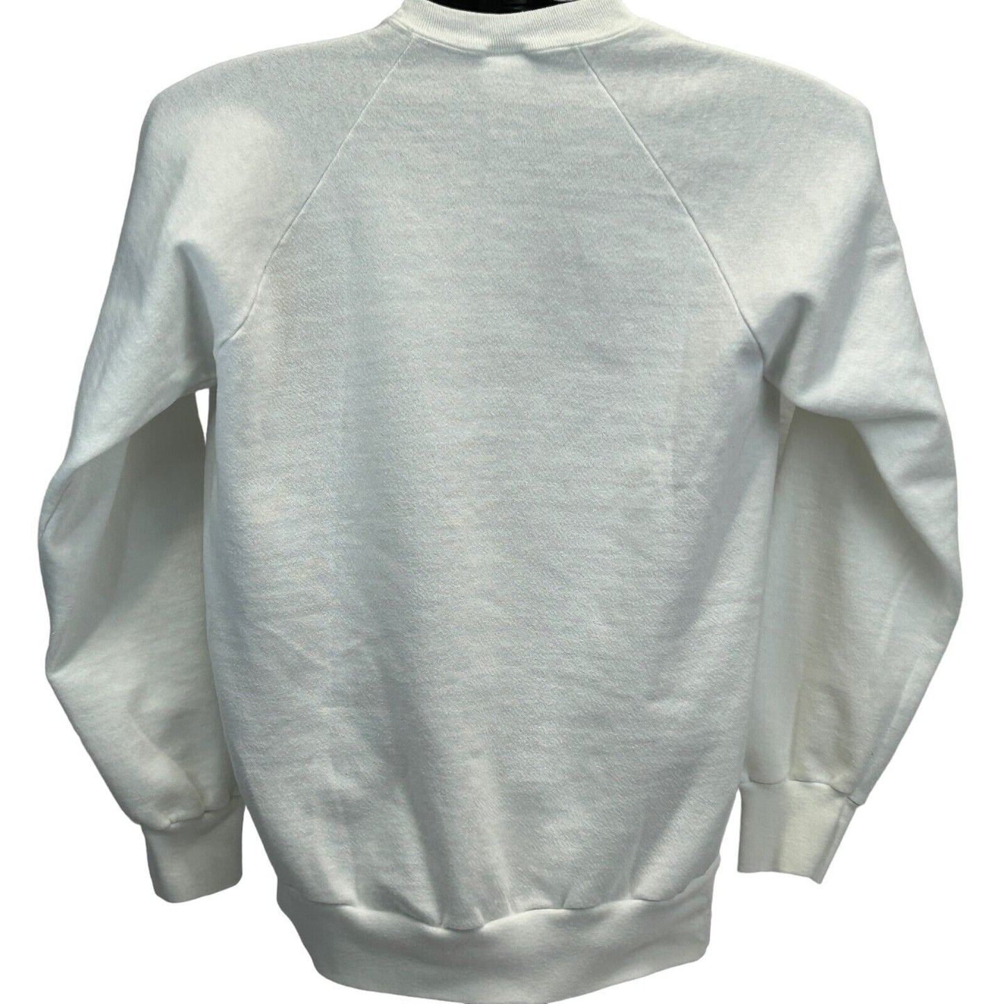Stowe Vermont Saint St Bernard Vintage 90s Sweatshirt Small USA Made Mens White