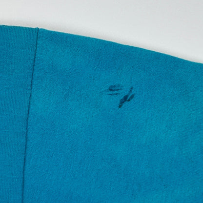 Vintage 90s Powell Girls Basketball T Shirt Blue Tie Dye USA Unisex M Medium