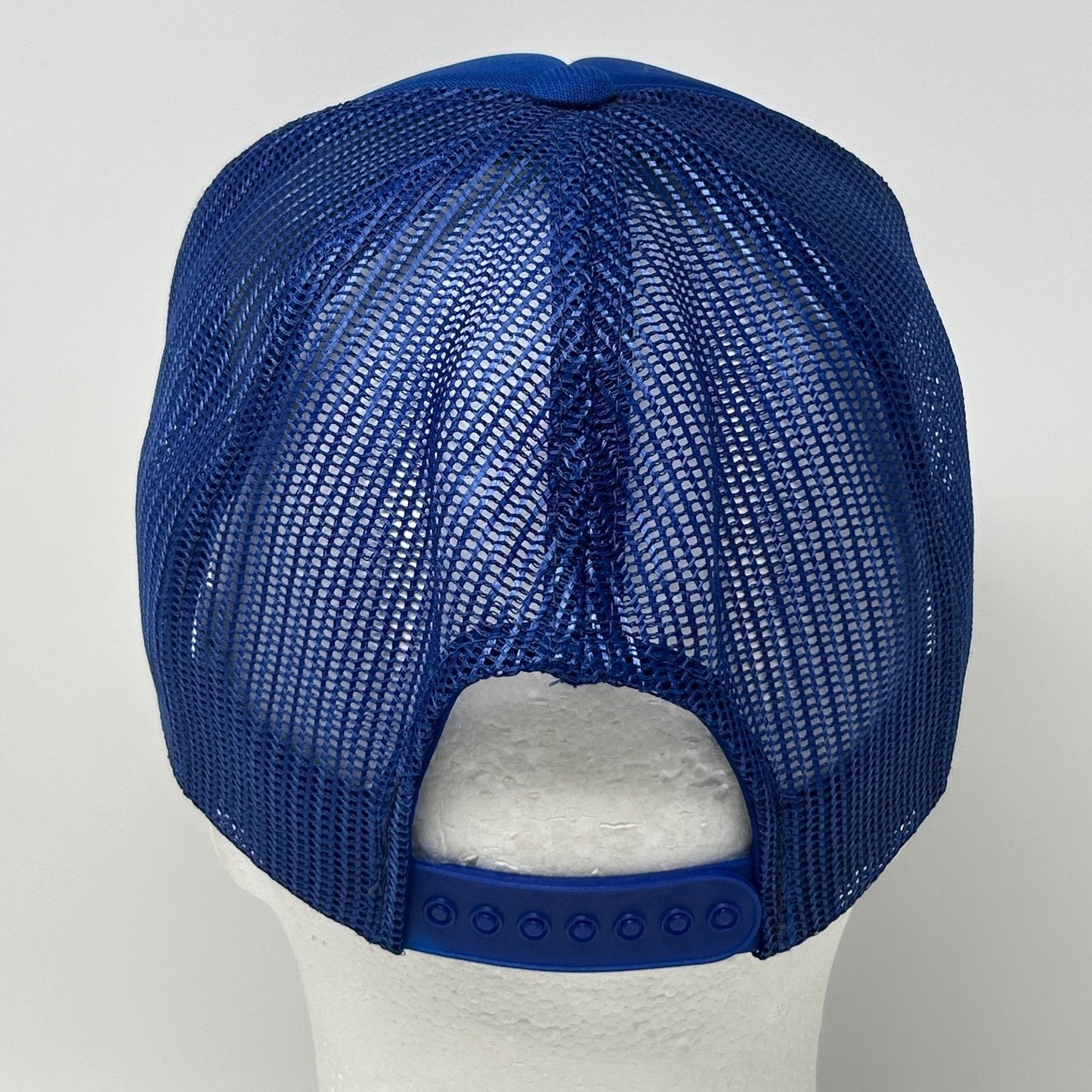 Vintage 80s Winnipeg Canada Trucker Hat Baseball Cap Canadian Blue Mesh Snapback