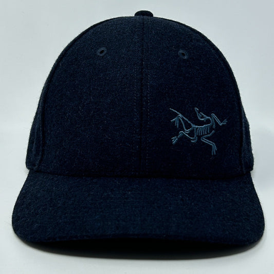 Arc'teryx Wool Blend Ball Cap Baseball Hat Arcteryx Logo Blue Flex Fitted L-XL