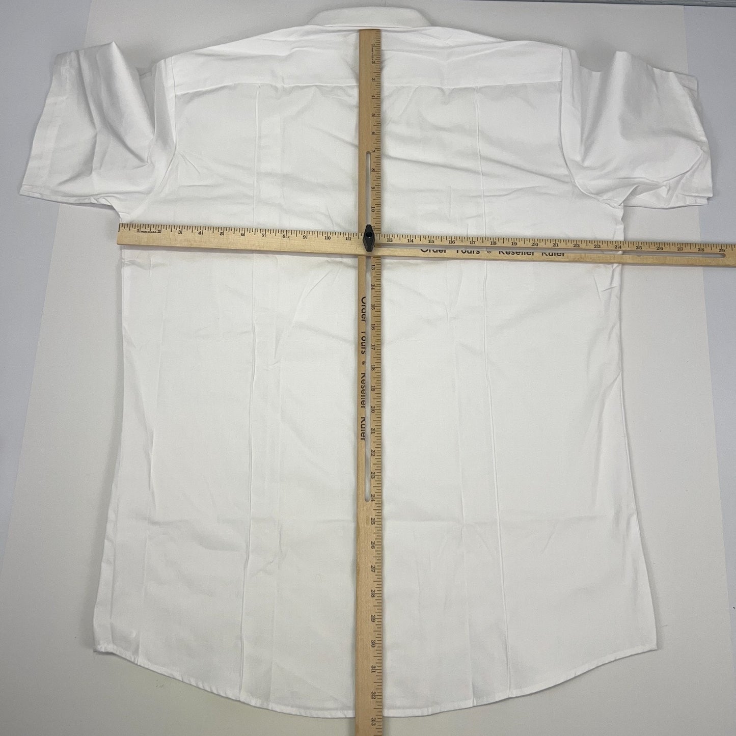 Quartermaster Law Pro Button Front Shirt L Large 16-16 1/2 White Police Security