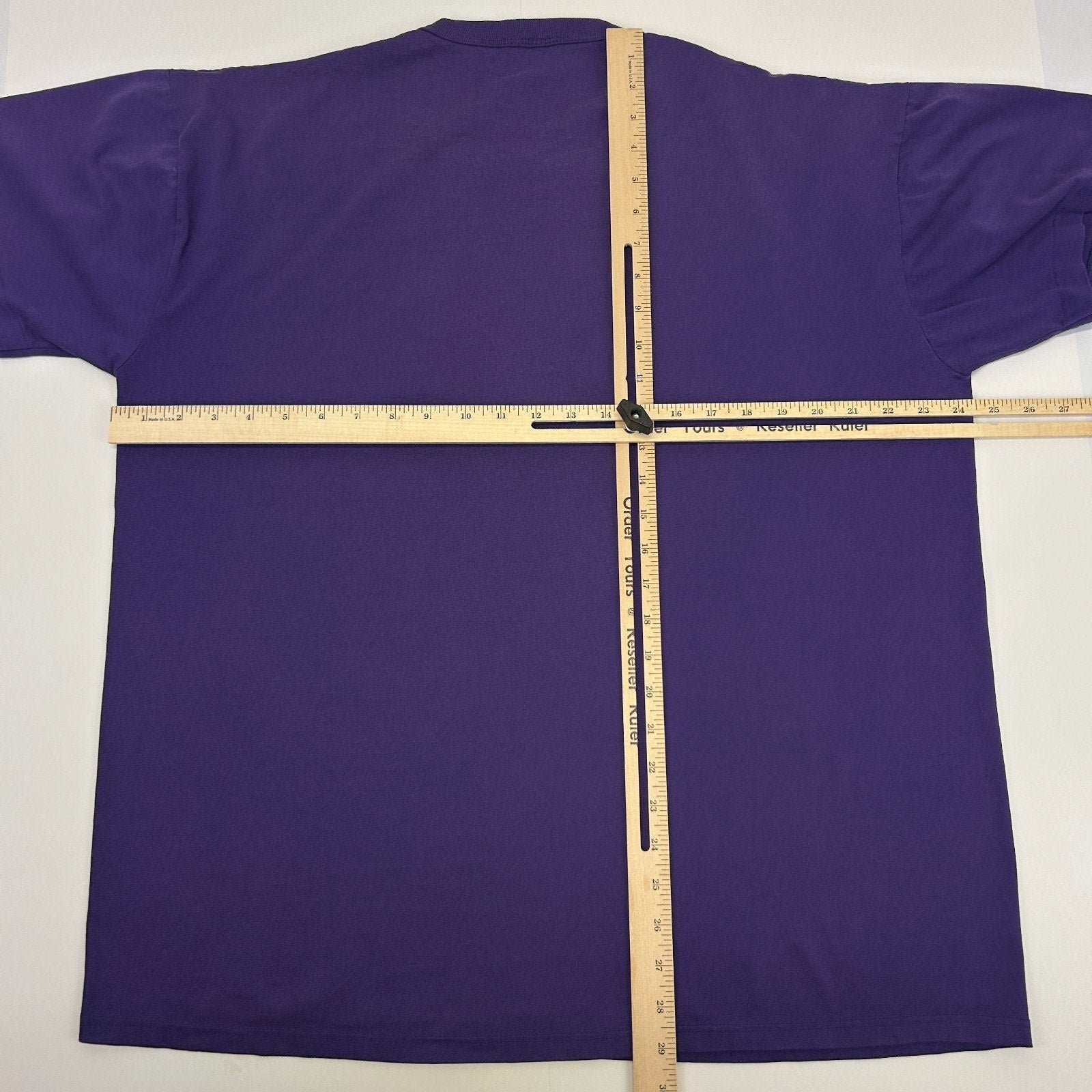 Vintage 90s Three Rivers Baseball T Shirt Short Sleeve USA Purple Tee XL X-Large - Neon Vintage