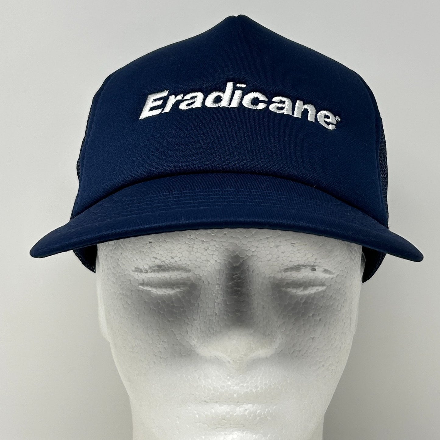 Vintage Eradicane Herbicide Trucker Hat Cap Blue 80s Farmer Pesticides Snapback