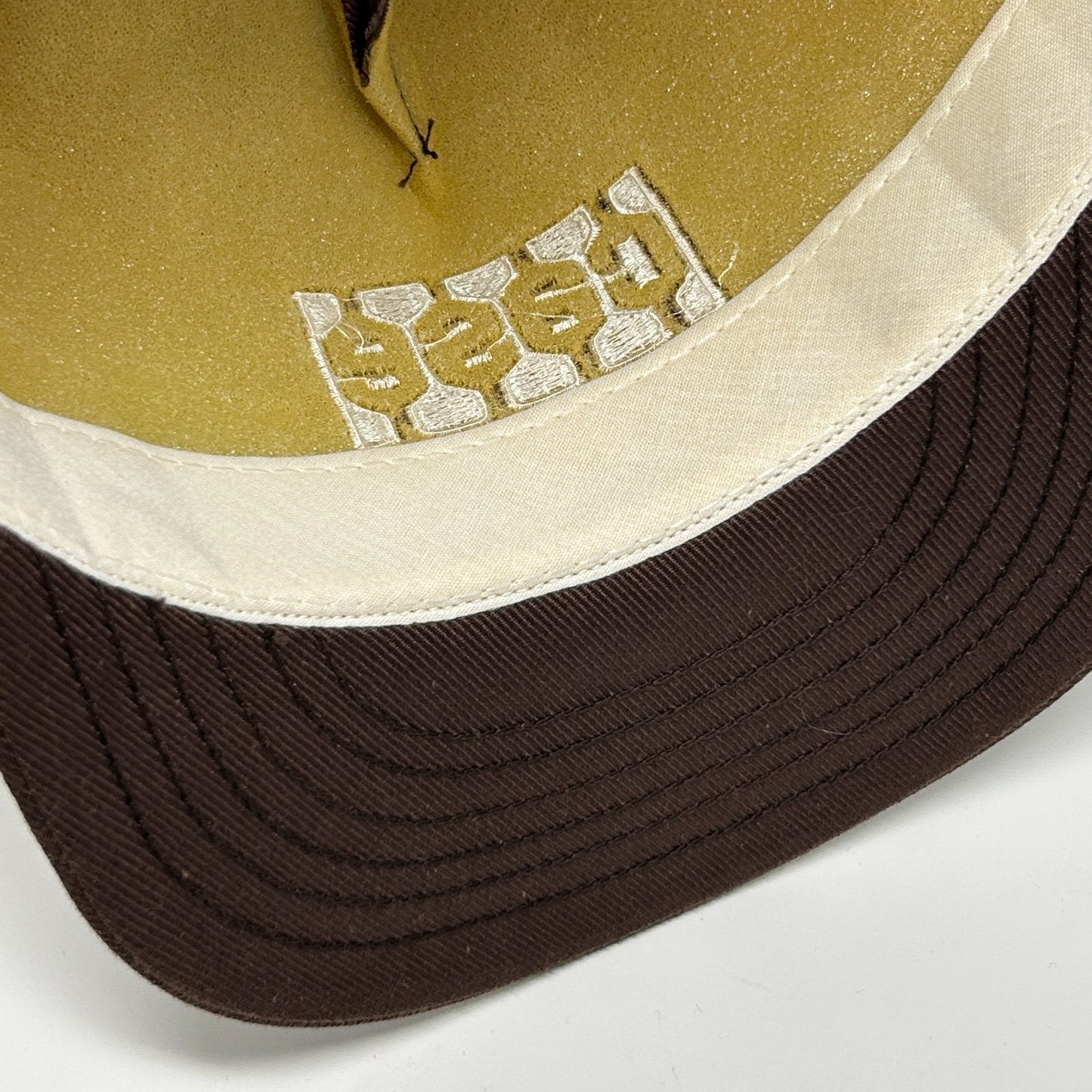 Vintage Case IH Hat Cap Brown 80s Farming Farmer Tractor Full Foam Snapback USA