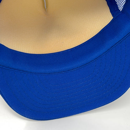 Vintage 90s Petaluma Athletic Club Trucker Hat Baseball Cap Gym Snapback Blue