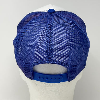 Vintage 80s C&M Delivery Trucker Hat Baseball Cap Trucking Mesh Snapback Blue
