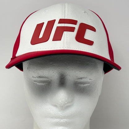 UFC Hat Baseball Cap MMA Mixed Martial Arts Official Product Red Flex Fitted S-M