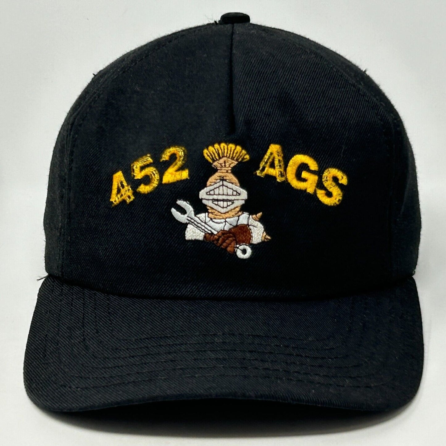 复古 452nd AGS 棒球帽 维护 美国空军 USAF Snapback 黑色