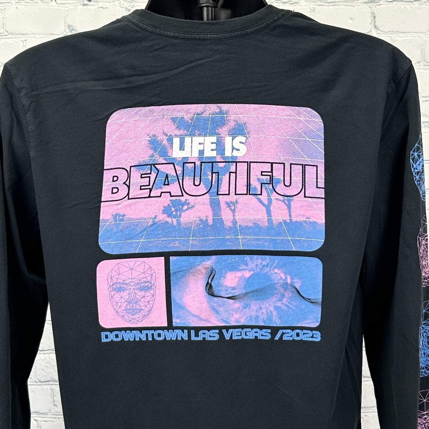 Life Is Beautiful Festival 2023 T Shirt Las Vegas Long Sleeve Black M Medium