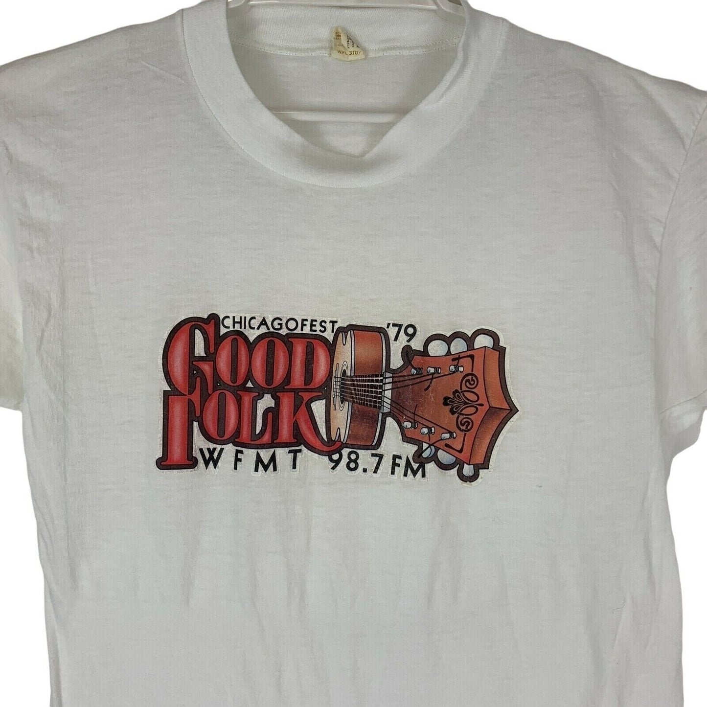 Chicagofest Good Folk WFMT Vintage 70s T Shirt 1979 Music Festival USA Medium