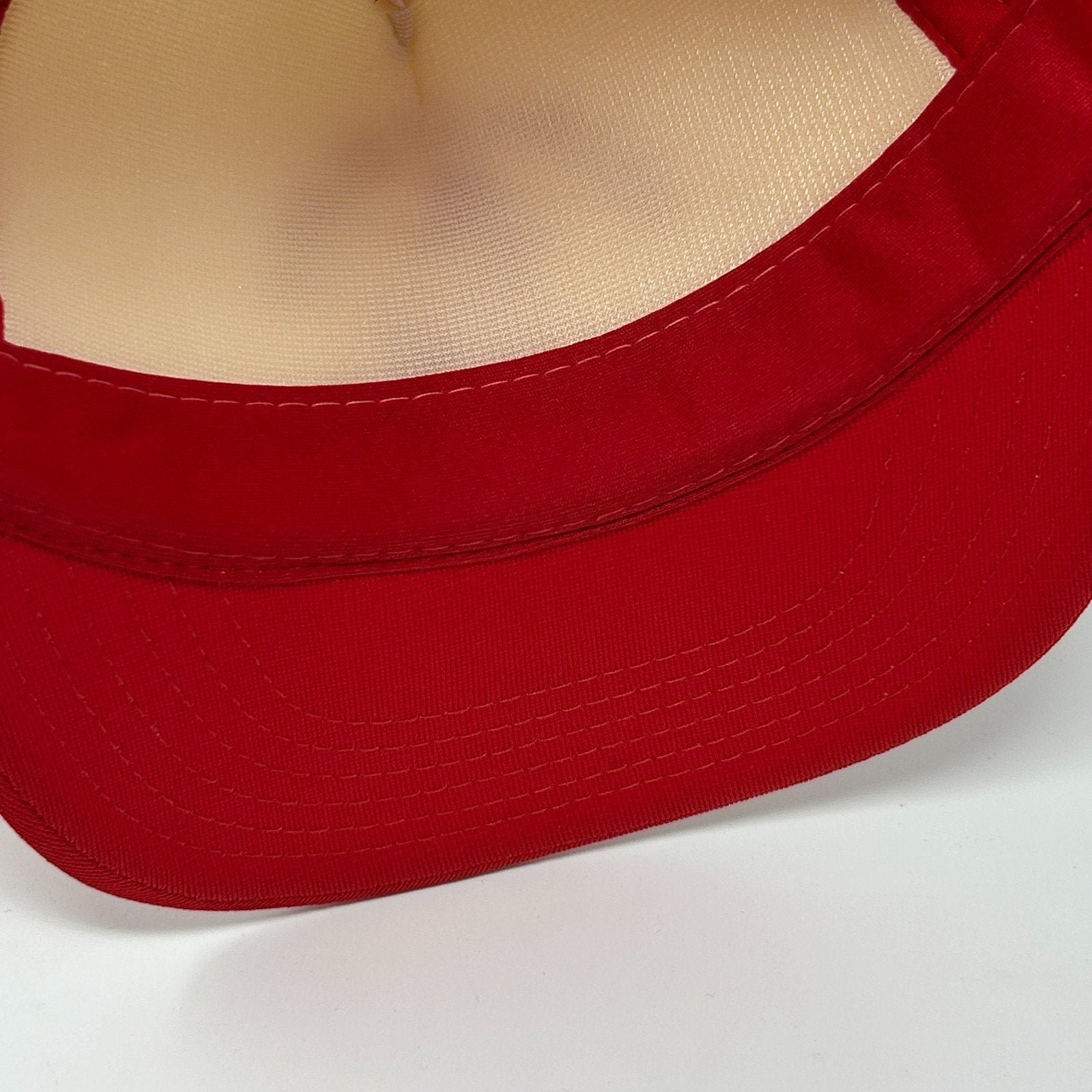 Vintage 80s Shriners Hillbilly Clan 47 Trucker Hat Baseball Cap Snapback Red - Neon Vintage