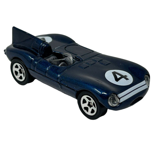 Jaguar D-Type Hot Wheels Collectible Diecast Car 4 Blue Le Mans Vintage 90s