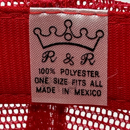 Vintage Olssons Motel Trucker Hat Cap Red 80s Mobile Alabama AAA Mesh Snapback