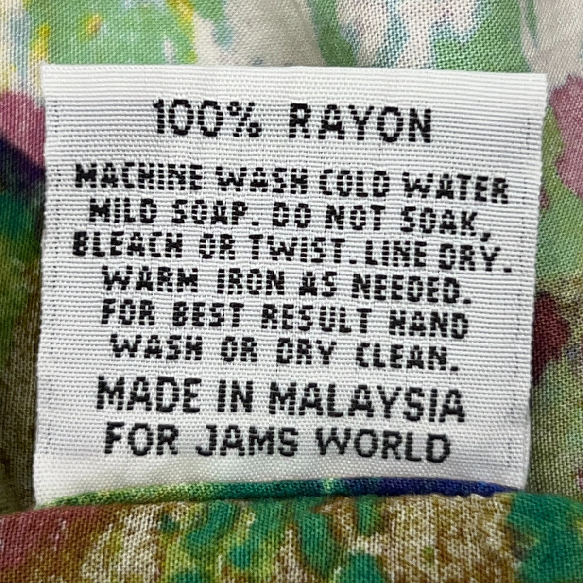 Jams World Diamond Road Shirt 2XL XXL Hawaiian Aloha Rayon Abstract Button Up