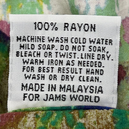 Jams World Diamond Road Shirt 2XL XXL Hawaiian Aloha Rayon Abstract Button Up