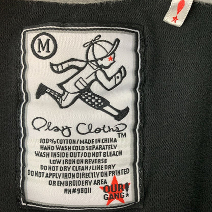 Play Cloths Our Gang 77 T 恤 中号 迷彩 Clipse Rap T 恤 男式 黑色