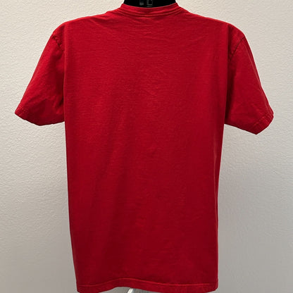 Vintage Pearl Jam T Shirt Mens L Large Red Y2Ks Eagle Snake Hot Rod Skateboard