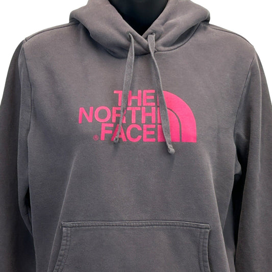 The North Face Hoodie Womens Medium Hooded Sweatshirt Long Sleeve Pullover Gray