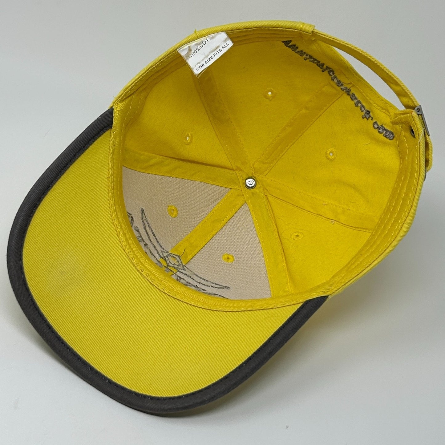 Invicta Tour de Tonka Hat Baseball Cap Cycling Cycler Bicycle Strapback Yellow