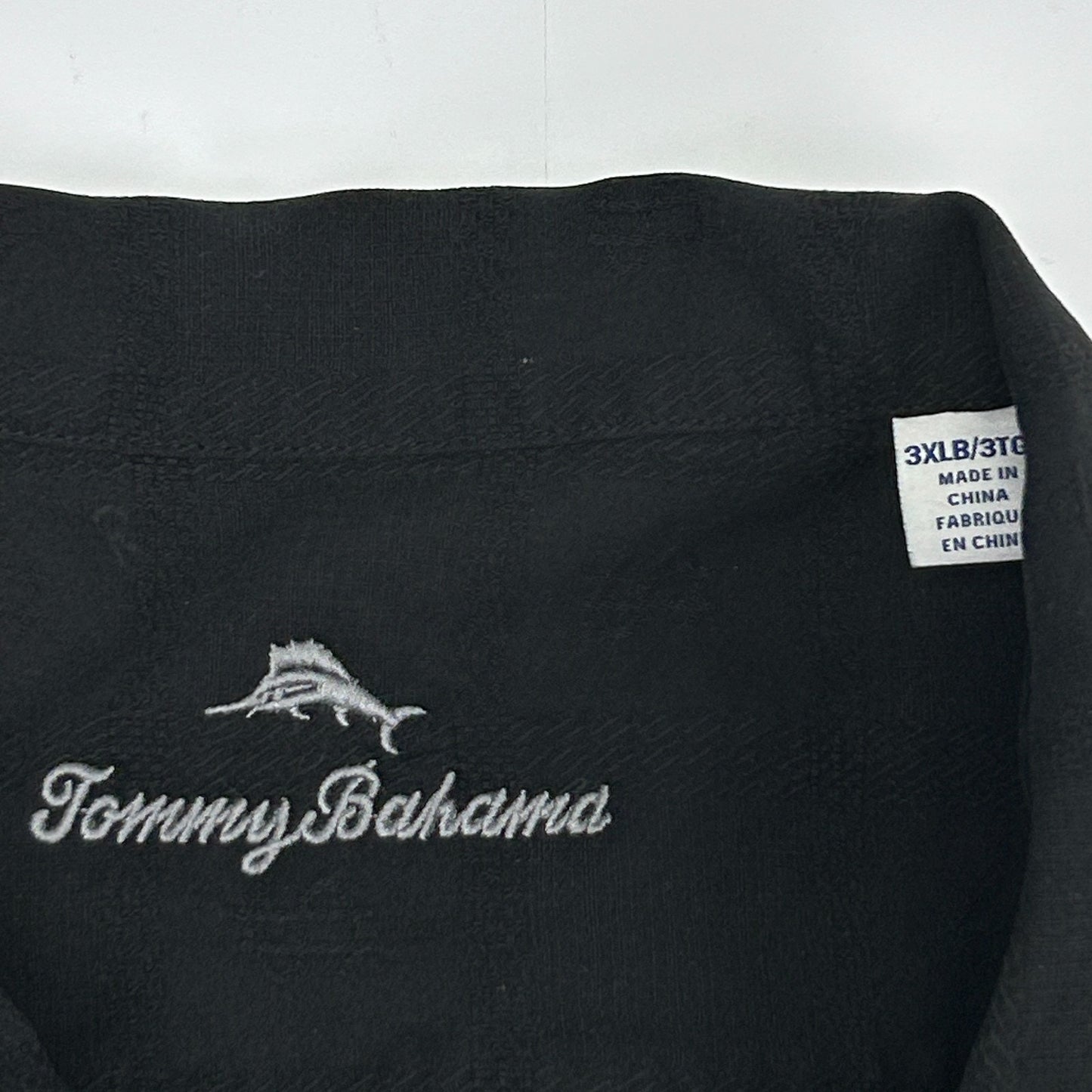 Tommy Bahama Las Vegas State of Mind Hawaiian Camp Shirt Casino Silk Black 3XLB