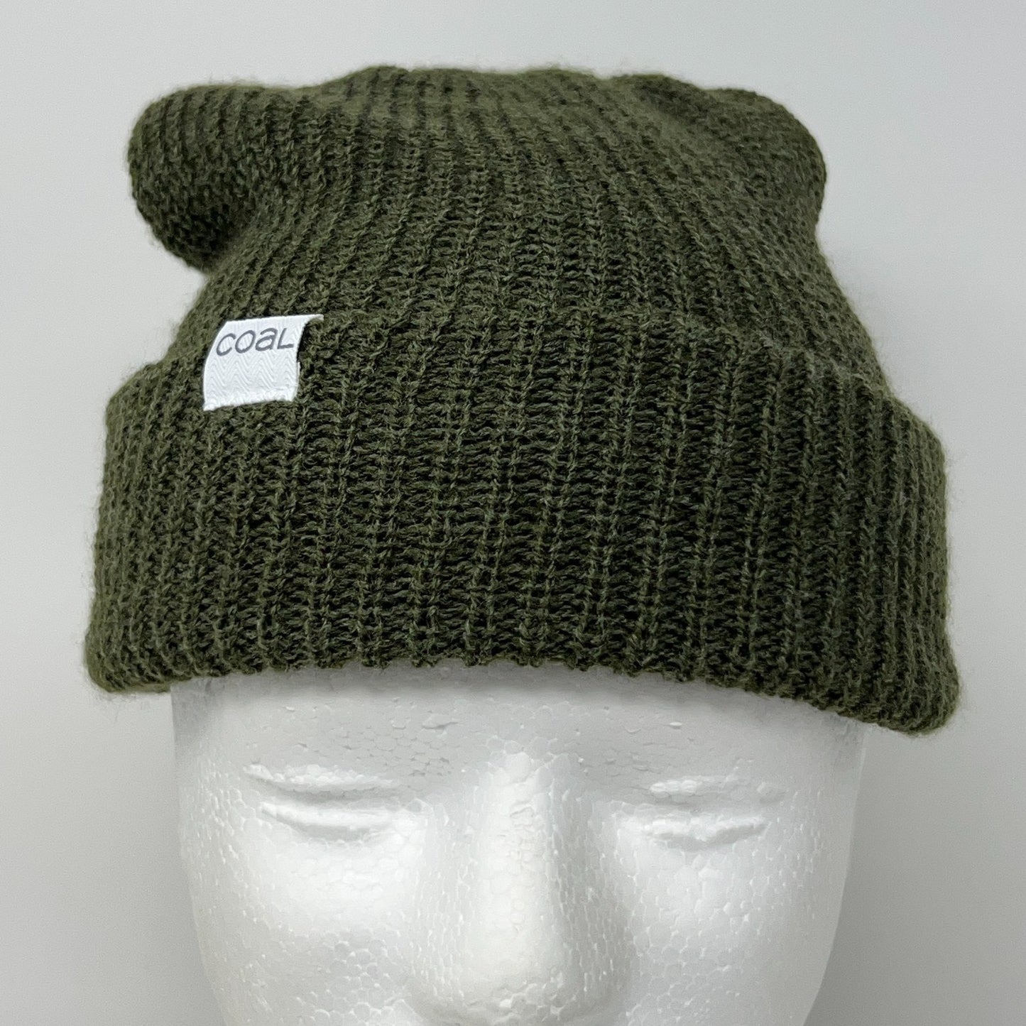 Coal Headwear The Stanley Beanie Winter Hat Toque Flip Cuffed Green Made In USA