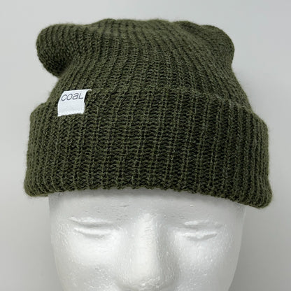 Coal Headwear The Stanley Beanie Winter Hat Toque Flip Cuffed Green Made In USA