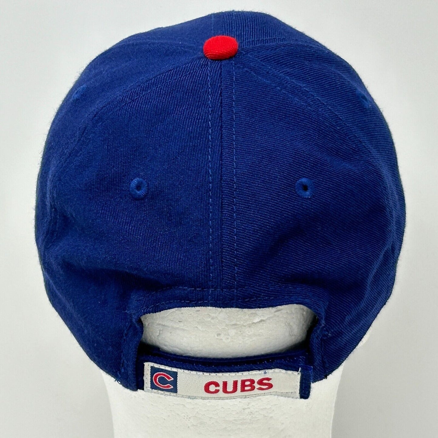 Chicago Cubs Baseball Hat Cap Blue New Era MLB Strapback Six Panel Wool Blend