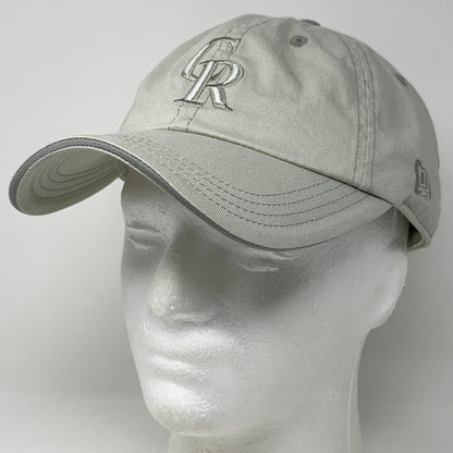 Colorado Rockies New Era Dad Hat Cap Gray Strapback MLB Baseball Adjustable Logo