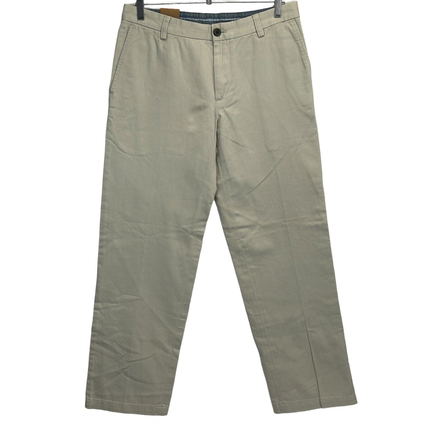 Pantalones chinos Wilton de GH Bass, 30 de ancho x 29 de largo, color caqui, de algodón, para hombre, color beige