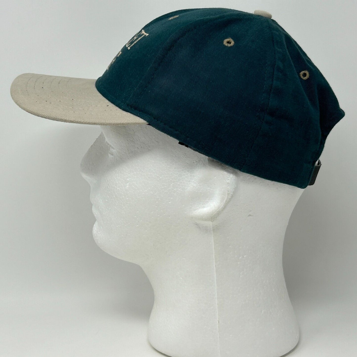 Vintage Planet Golf Baseball Hat Cap Golfing Golfer Strapback Six Panel Green