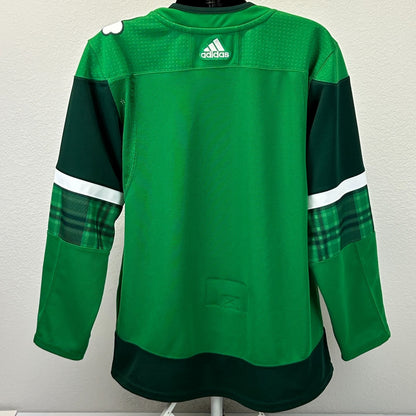 Las Vegas Golden Knights Jersey St Patricks Day Warm Up Hockey Adidas Green 50