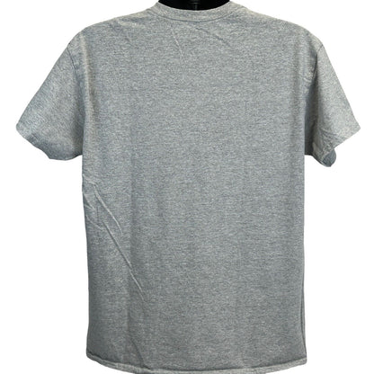 Camiseta con el logotipo de los Cazafantasmas, camiseta gráfica de la película Mad Engine en color gris